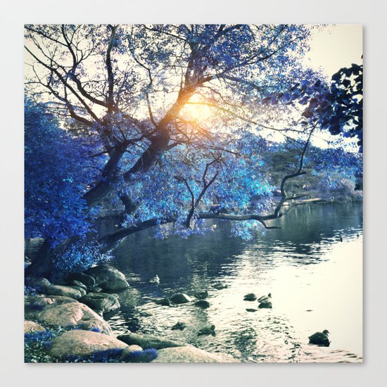 Hope in blue Canvas Print
