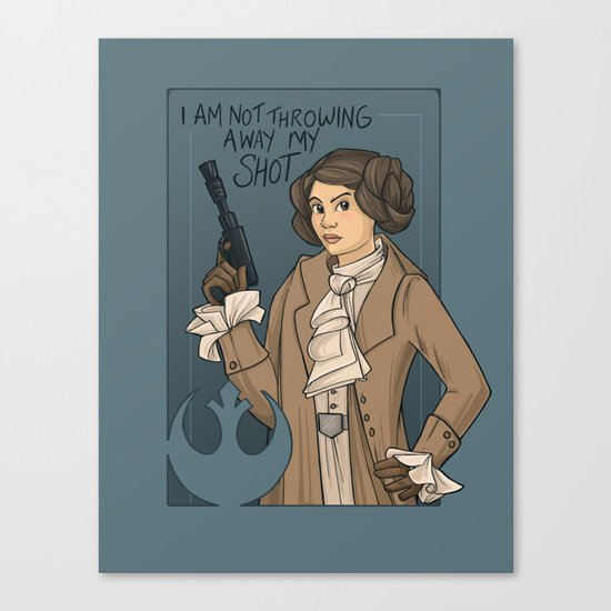 She's Young, Scrappy, and Hungry. Canvas Print
