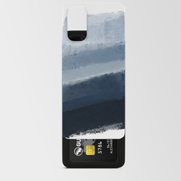 Abstract Brush Strokes in Shades of Blue Android Card Case
