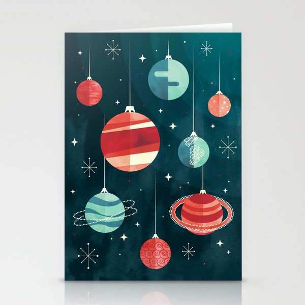 Joy to the Universe (in Teal) Stationery Cards
