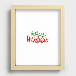 Merry Christmas Recessed Framed Print