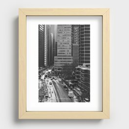 New York City | Black and White Street Views | Travel Photography Recessed Framed Print