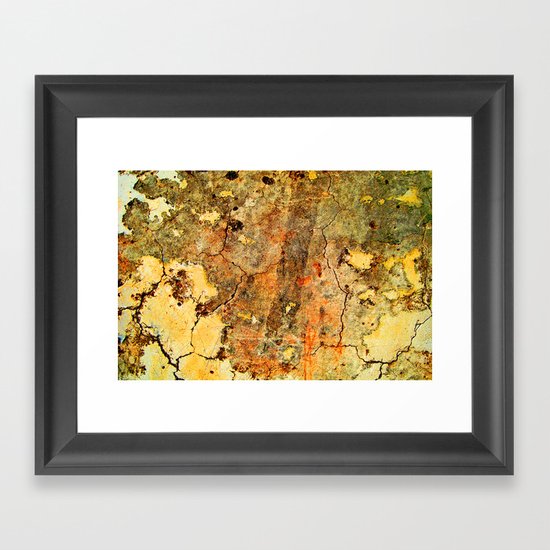 Cracked Wall Framed Art Print