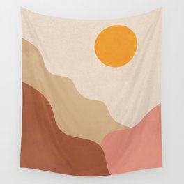Mountain Simple Geometric Nordic Wall Tapestry