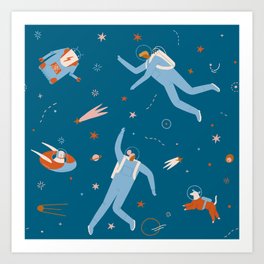 Space adventure Art Print