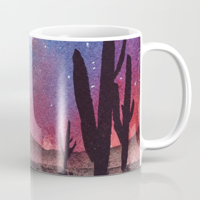 Desert Cactus Galaxy Coffee Mug