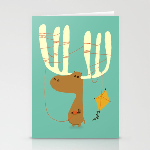 A moose ing Stationery Cards