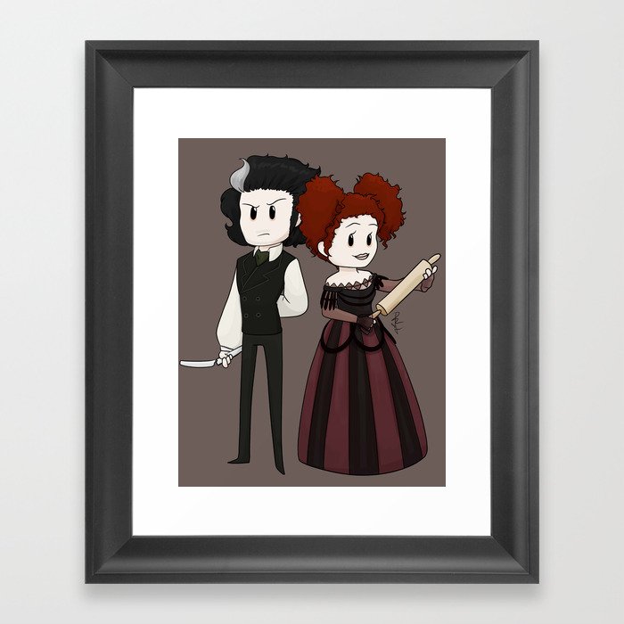 Sweeney Todd & Mrs. Lovett Framed Art Print