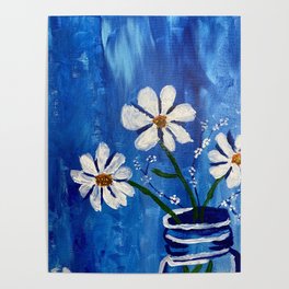 Blue flower Poster