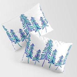 Pine Trees – Navy & Turquoise Palette Pillow Sham