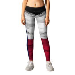 Texas state flag brush stroke, Texas flag background Leggings