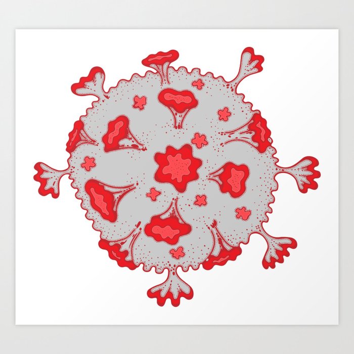 rona virus pathogen Art Print