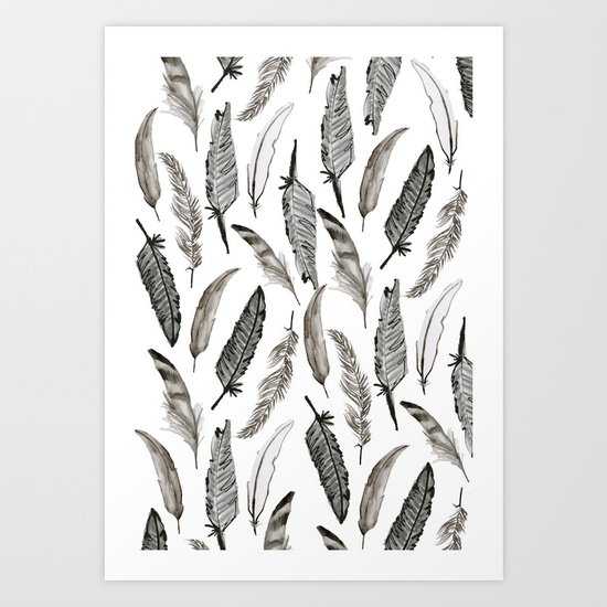 Feather Pattern Art Print