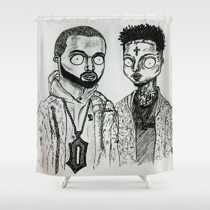 Drake&21S Shower Curtain