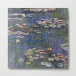Water Lilies (Nymphéas), c.1916 Art, Monet Metal Print | Oldmasters, Interior Design, Home Decor, Waterlillies, Frenchblue, Monetpainting, Digital, Painting, Watercolor 