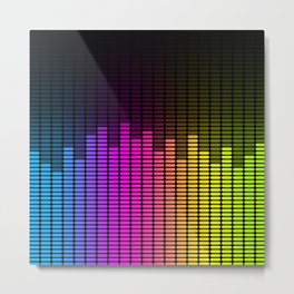 Equalizer Rainbow Music Lover Sound Engineer Audio Pattern Metal Print | Colourful, Audioequalizer, Musicproduction, Rainbow, Discjockey, Soundengineer, Colorful, Musicproducer, Soundtechnician, Equalizer 
