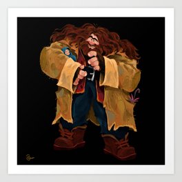 Hagrid Art Print