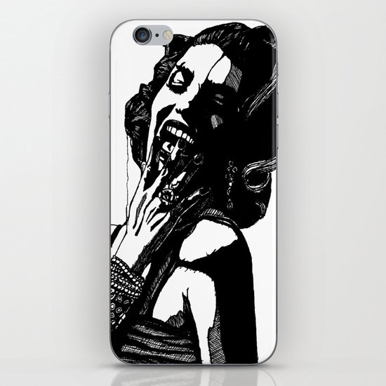 B&W Fashion Illustration - Part 2 iPhone & iPod Skin