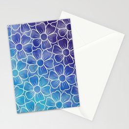 Galaxy Flowers Stationery Cards