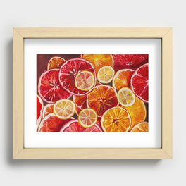 Fruits madness. Recessed Framed Print