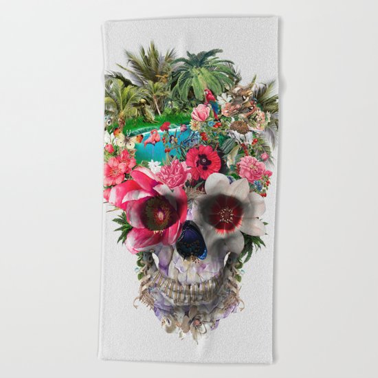 Summer Skull IV Beach Towel