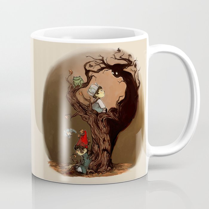 Over The Garden Wall- Wirt, Greg, Beatrice, and The Beast Coffee Mug by  merrigel