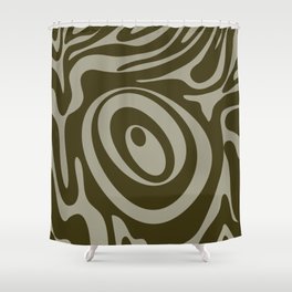 30 Abstract Liquid Swirly Shapes 220725 Valourine Digital Design  Shower Curtain