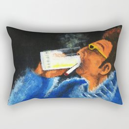 "HERE'S TO FEELIN' GOOD ALL THE TIME" Rectangular Pillow