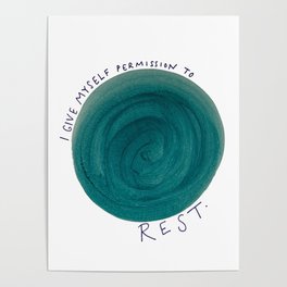 Permission to Rest Poster