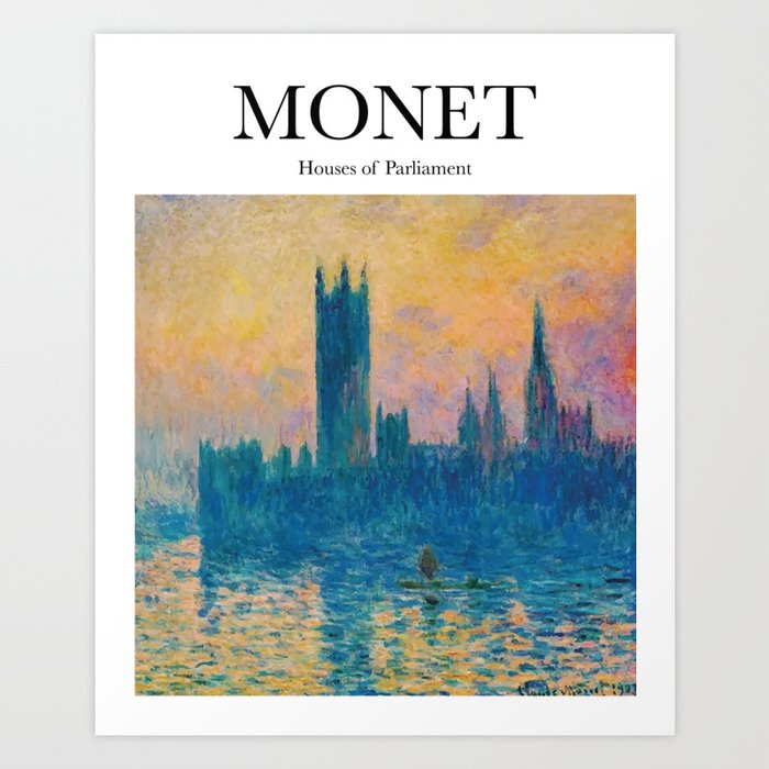 Monet - Houses of Parliament Art Print