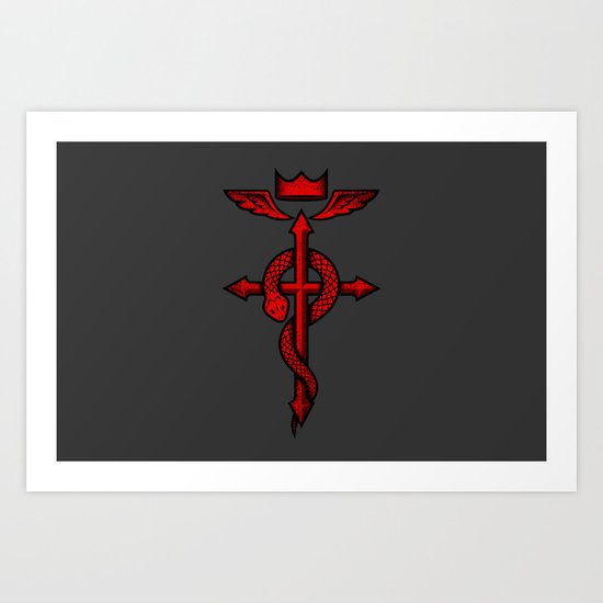 Fullmetal Alchemist Flamel Art Print