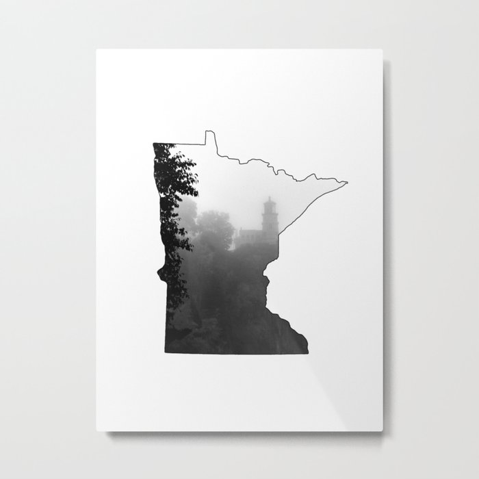Minnesota-Split Rock Lighthouse at Lake Superior Metal Print