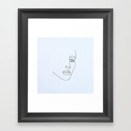 Line Art Portrait I Framed Art Print