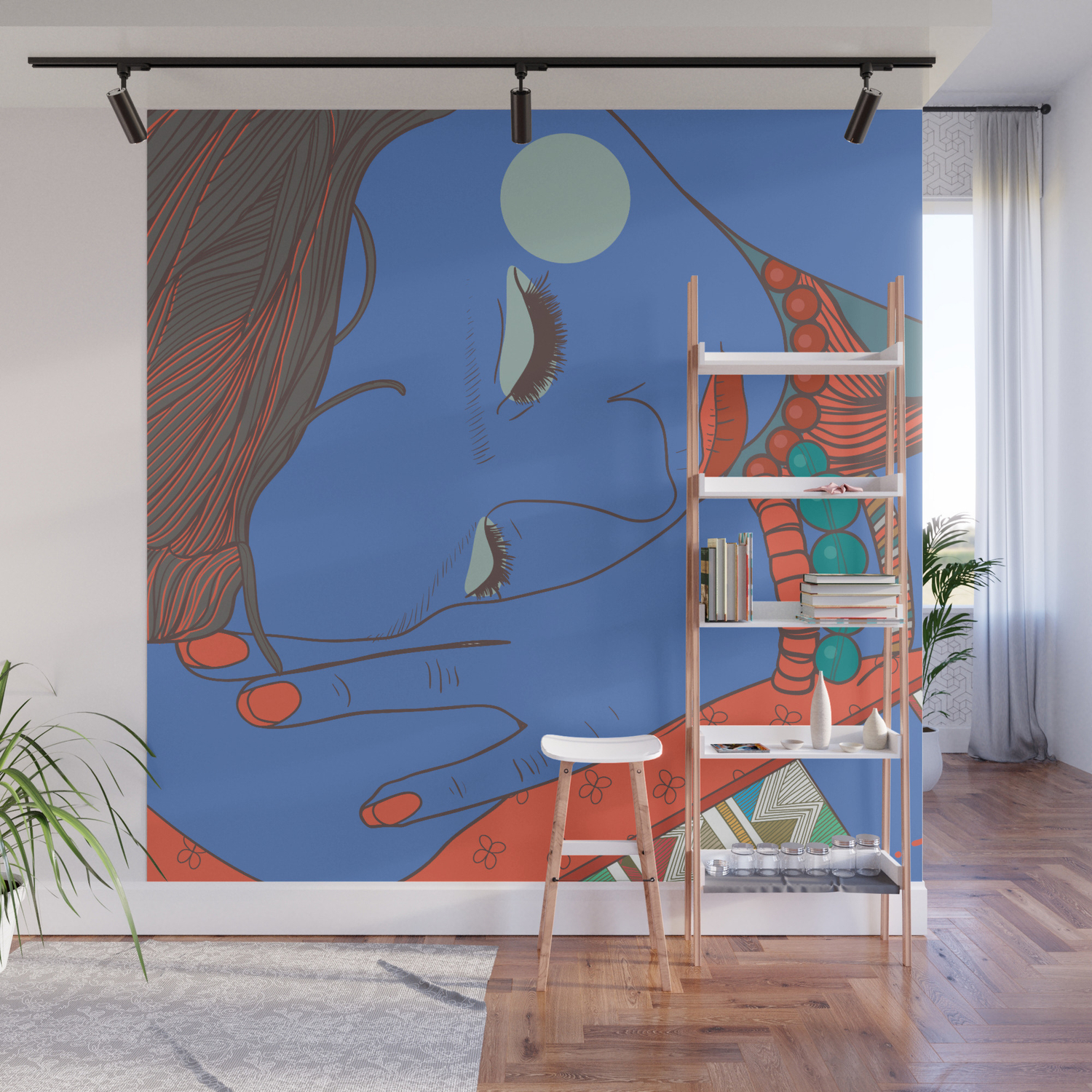 Digital Print Sleeping Girl Painting Woman Wall Art Poster