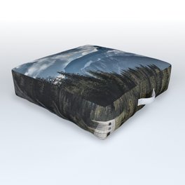 Road to the great mountain Outdoor Floor Cushion