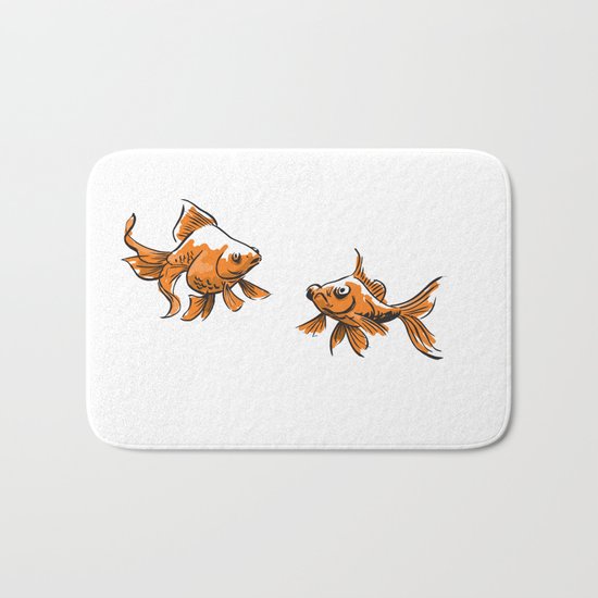 Brushed Goldfish Bath Mat