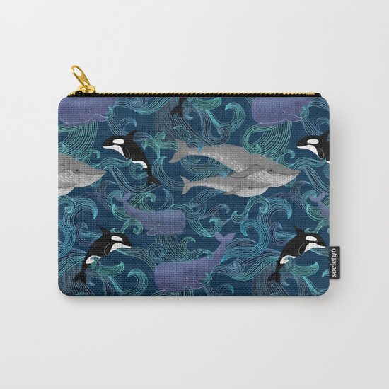 Beautiful Ocean Giants - teal Carry-All Pouch