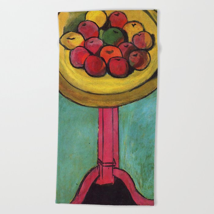 Henri Matisse, Bowl of Apples on a Table Beach Towel