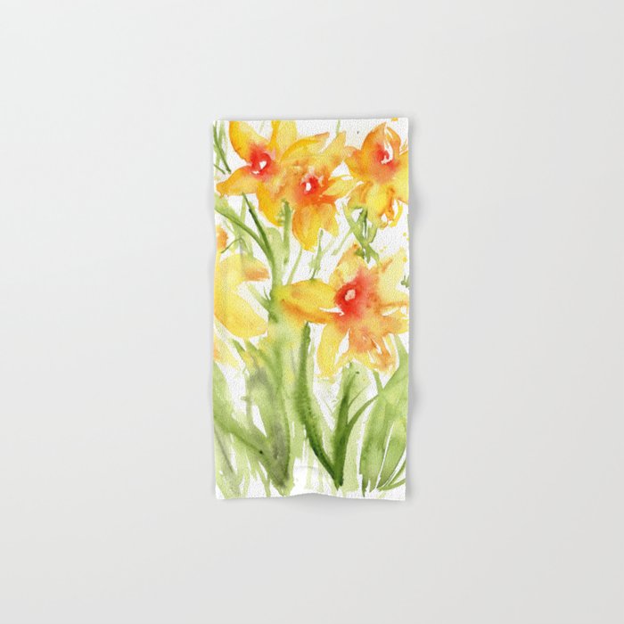 Loose Daffodils II Hand & Bath Towel