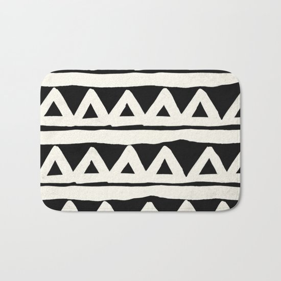 Tribal Chevron Stripes Bath Mat