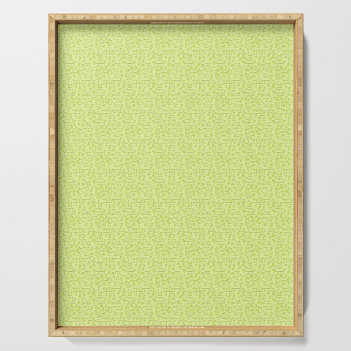 child pattern-pantone color-solid color-light green Serving Tray