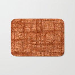 Textured Tweed - Rust Orange Bath Mat | Burntorange, Abstractplaid, Minimalpattern, Plaidtweed, Graphicdesign, Classicdesign, Basicpattern, Basicdesign, Homedecor, Trend 