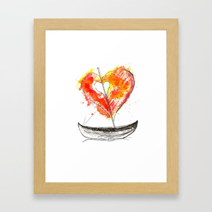 love boat Framed Art Print