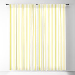 Large Illuminating Yellow French Mattress Ticking Stripes Blackout Curtain