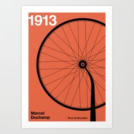 1913 - Roue de Bicyclette - Marcel Duchamp Art Print