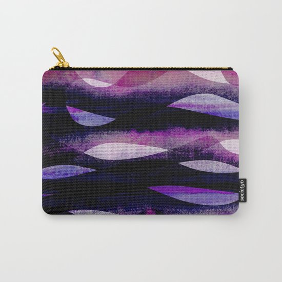 Purple Waves Carry-All Pouch