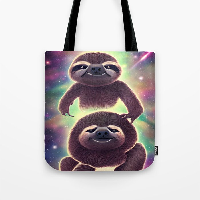 Sloths in Space Tote Bag