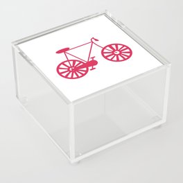 Pink Road Bike Lover Print Pattern Acrylic Box