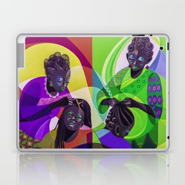 The hairdressers No. 2, African American masterpiece portrait painting Laptop Skin