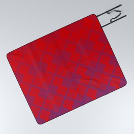 Urban Checkered Red Picnic Blanket